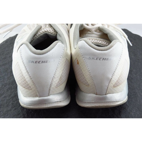 Skechers Fitness Walker Women Size 8.5‎ M White Walking Mesh 57050 - Picture 5 of 9